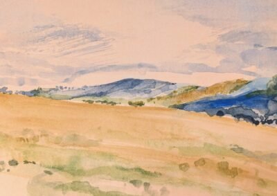 Dusk Over Tarra Valley Gippsland Watercolour Print